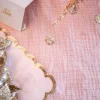 Badaboum Nappe En Gaze De Coton Vieux Rose Rectangulaire