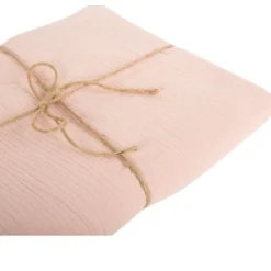 Badaboum Nappe En Gaze De Coton Vieux Rose Rectangulaire