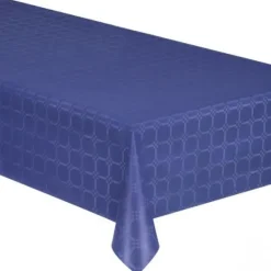 Badaboum Nappe En Papier Damass Bleu Marine 25 M Tres X 1.18 M Hot