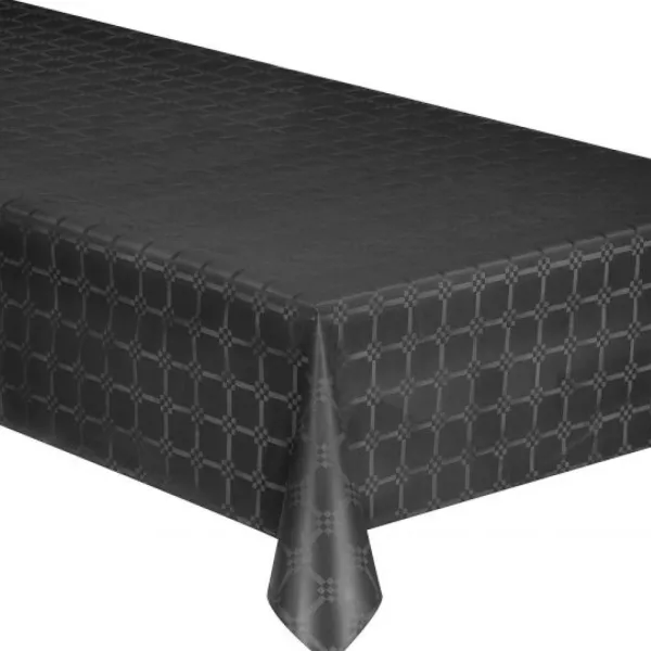 Badaboum Nappe En Papier Damass Noire 25 M Tres X 1.18 M New