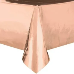 Badaboum Nappe En Plastique Rectangulaire Rose Gold 135X270Cm