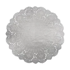 Discount Napperon En Dentelle Argent 26Cm X 6 Pi Ces Theme Dentelle