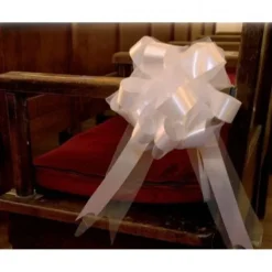 Badaboum Noeud En Tulle Blanc 50Cm X2