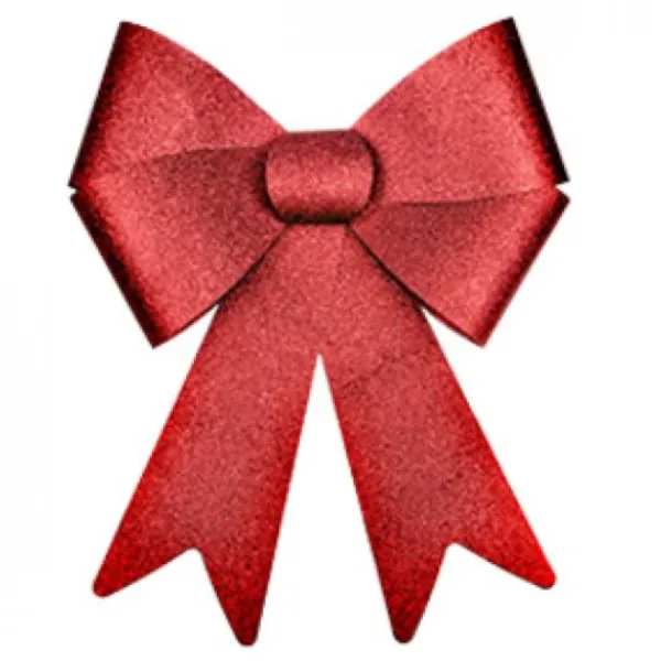 Badaboum Noeud Paillet Decoration Noel Rouge 50Cm Best