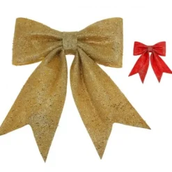Badaboum Noeud Papillon Paillet De Noel Rouge Or Outlet
