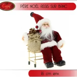 Badaboum P Re Noel Assis Sur Banc Sale