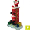 Badaboum P Re Noel Gonflable Sur Echelle Lumineuse Hot