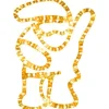Badaboum P Re Noel Lumineux 108 Lampes Blanc Chaud