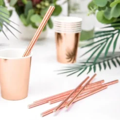 Badaboum Paille Candy Bar Rose Gold X 10 Pi Ces