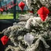 Badaboum Pampille En Papier Rouge Et Blanc Pour Sapin De Noel X 8 Online