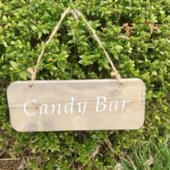 Badaboum Panneau Bois Suspendre Candy Bar
