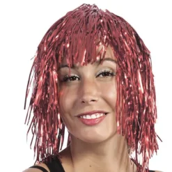 Badaboum Perruque Disco M Tallique Rose Gold
