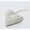 Petit Coussin Deco En Lin Dentelle 11Cm Theme Dentelle
