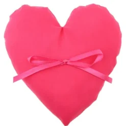 Badaboum Petit Coussin Porte Alliance Coeur Fuchsia