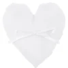 Badaboum Petit Coussin Porte Alliance Coeur Blanc