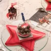 Badaboum Petite Assiette En Plastique Etoile Rouge X 10 Pi Ces