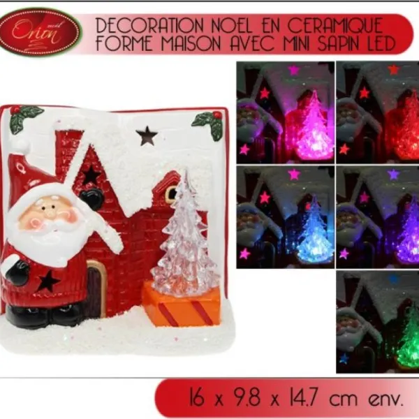 Badaboum Petite Maison De Noel En Ceramique Lumineuse Sale