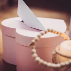 Badaboum Petite Urne Mariage En Forme De Coeur Rose