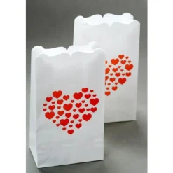 Badaboum Photophore Avec Coeur Rouge X 6 Pi Ces