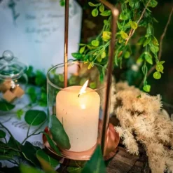 Badaboum Photophore Broom En Verre Rose Gold