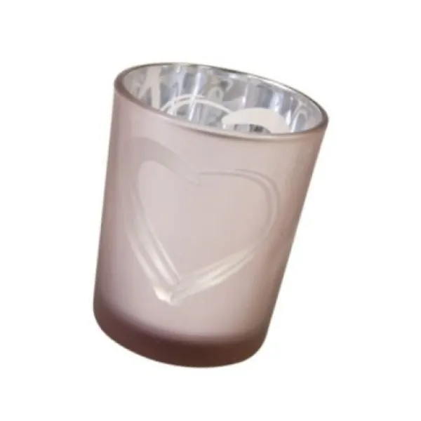 Badaboum Photophore Decor Coeur Rose Gold