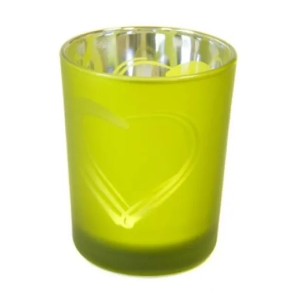 Badaboum Photophore Decor Coeur Vert Anis