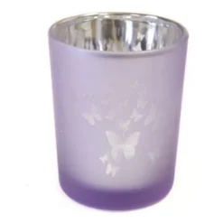 Badaboum Photophore Decor Papillon Parme