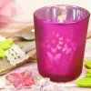 Badaboum Photophore Decor Papillon Fuchsia