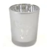 Badaboum Photophore Decor Papillon Argent
