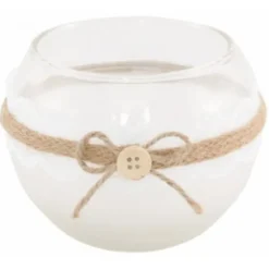 Badaboum Photophore Mariage En Verre Avec Jute