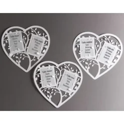 Badaboum Plan De Table Mariage Coeur Blanc