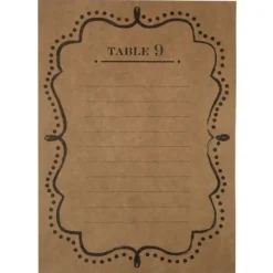 Badaboum Plan De Table Mariage Kraft