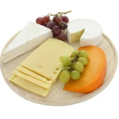 New Plateau En Bois Rond 33Cm Theme Eco-Responsable