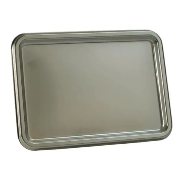 Clearance Plateau En Plastique Argent R Utilisable Lunch 35 X 24Cm X 2 Pi Ces Theme Eco-Responsable