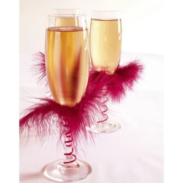 Badaboum Plume De D Coration Corail 7Cm X 20 Pi Ces