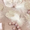 Badaboum Plume Paillet Rose Gold X 25 Pi Ces