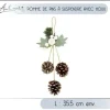 Badaboum Pomme De Pins A Suspendre Avec Houx Hot