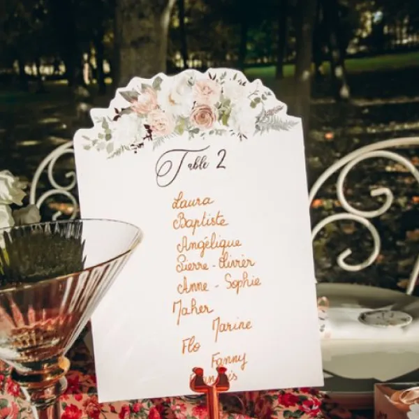Badaboum Porte Menu M Tal Rose Gold 8Cm