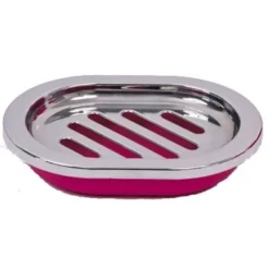 Badaboum Porte Savon Fuchsia Coeur