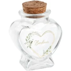 Badaboum Pot En Verre Coeur Bonheur