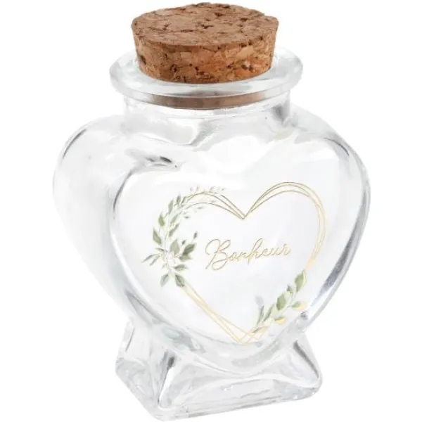 Badaboum Pot En Verre Coeur Bonheur