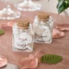 Badaboum Pot Encrier Just Married Rose Gold En Verre Transparent