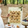 Badaboum Pr Sentoir Donuts En Bois Naturel