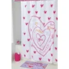 Badaboum Rideau De Douche Coeur 180 X 200 Cm