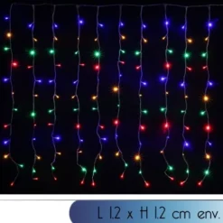 Badaboum Rideau Lumineux Pas Cher 120 Led Multicolore Best