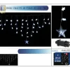Badaboum Rideau Stalactite Lumineux 128 Led Blanc Outlet