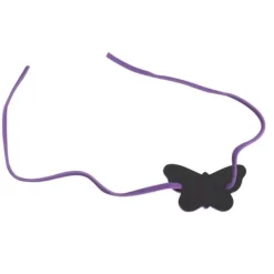 Badaboum Rond De Serviette Avec Papillon Ardoise Parme X 6 Pi Ces