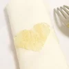 Badaboum Rond De Serviette Coeur En Abaca Ivoire X 6 Pi Ces