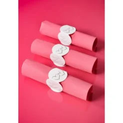Badaboum Rond De Serviette En Carton Colombe X 10 Pi Ces