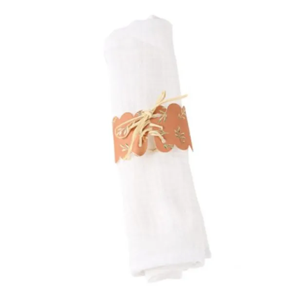 Badaboum Rond De Serviette Jolius Brins Terracotta X 10 Pi Ces Best